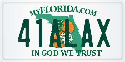 FL license plate 41ALAX