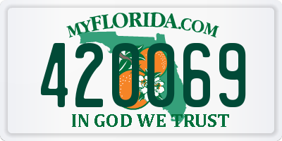 FL license plate 420069