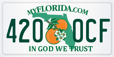 FL license plate 4200CF