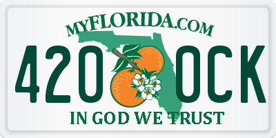 FL license plate 4200CK