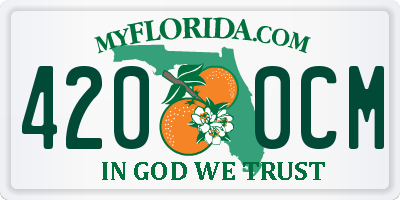 FL license plate 4200CM