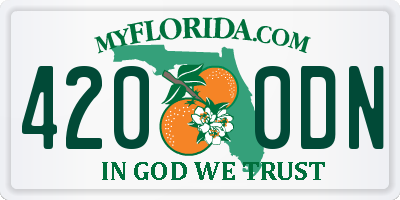 FL license plate 4200DN