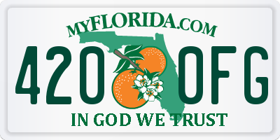 FL license plate 4200FG