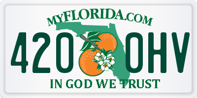 FL license plate 4200HV