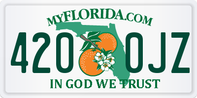 FL license plate 4200JZ