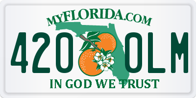 FL license plate 4200LM