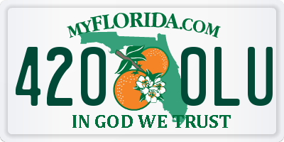 FL license plate 4200LU