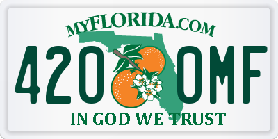 FL license plate 4200MF