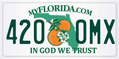 FL license plate 4200MX