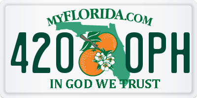 FL license plate 4200PH
