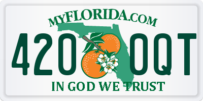 FL license plate 4200QT