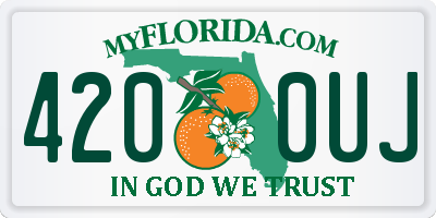 FL license plate 4200UJ
