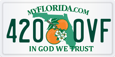 FL license plate 4200VF
