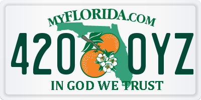FL license plate 4200YZ