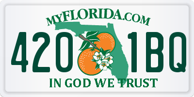 FL license plate 4201BQ