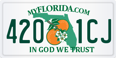 FL license plate 4201CJ