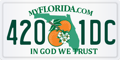 FL license plate 4201DC