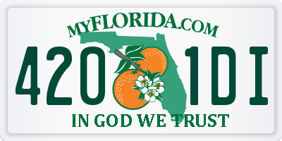 FL license plate 4201DI