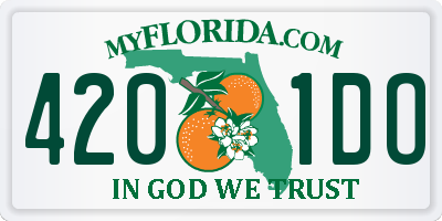 FL license plate 4201DO