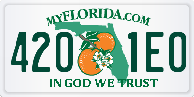 FL license plate 4201EO