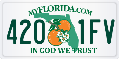 FL license plate 4201FV