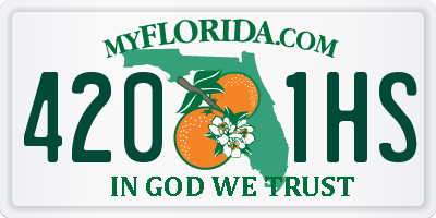 FL license plate 4201HS