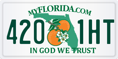 FL license plate 4201HT
