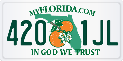 FL license plate 4201JL