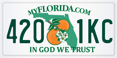 FL license plate 4201KC