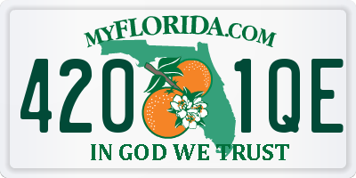 FL license plate 4201QE