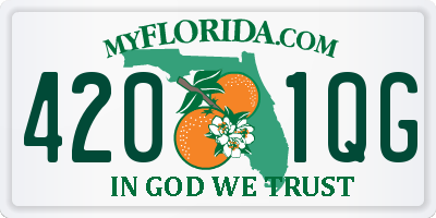 FL license plate 4201QG