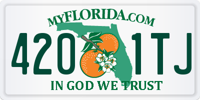 FL license plate 4201TJ