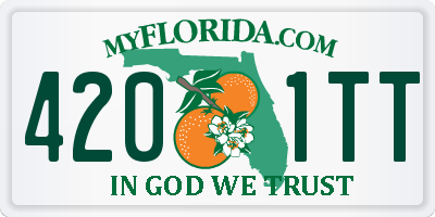 FL license plate 4201TT