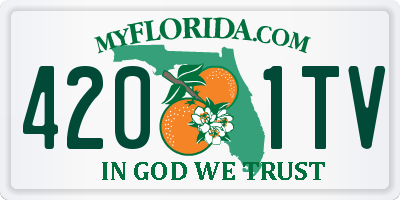 FL license plate 4201TV