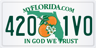 FL license plate 4201VO