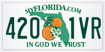 FL license plate 4201VR