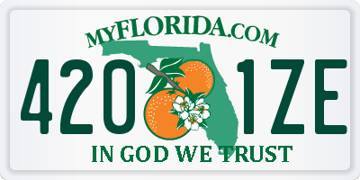 FL license plate 4201ZE