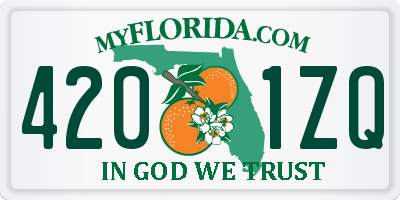 FL license plate 4201ZQ
