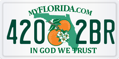 FL license plate 4202BR