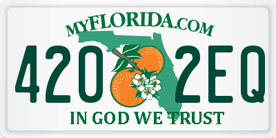 FL license plate 4202EQ