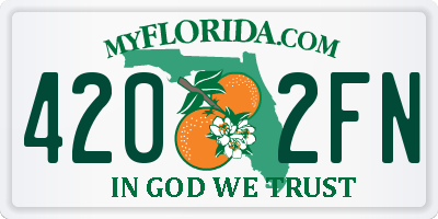 FL license plate 4202FN