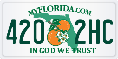FL license plate 4202HC
