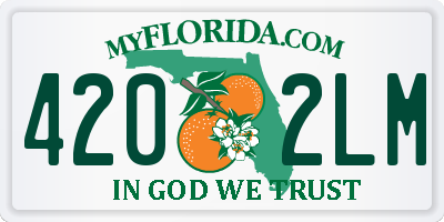 FL license plate 4202LM