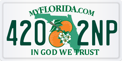 FL license plate 4202NP