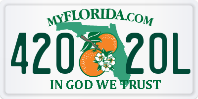 FL license plate 4202OL