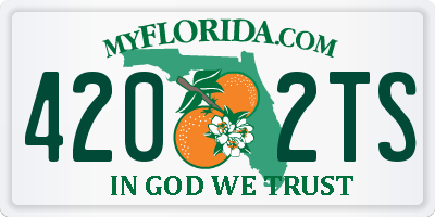 FL license plate 4202TS