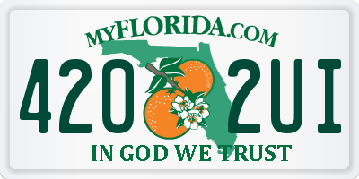 FL license plate 4202UI