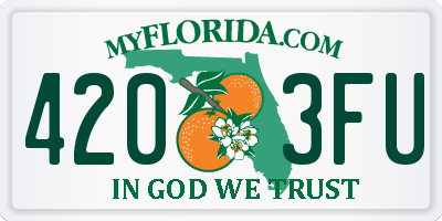 FL license plate 4203FU