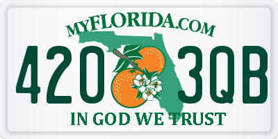 FL license plate 4203QB
