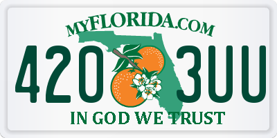 FL license plate 4203UU